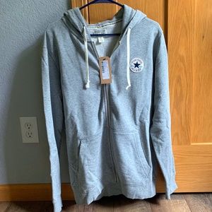 Men's Converse zip hoodie/Heavy weight Knit